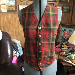 Vintage Made in Canada Plaid Vest